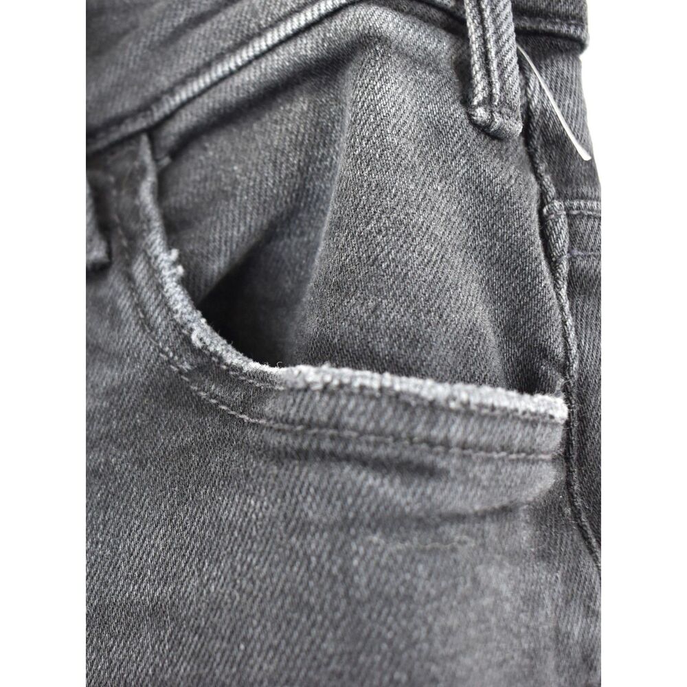 Mother NWT The Hustler Roller Sneak Jeans Wide Leg Not Today Satan Black Size 26 - Picture 8 of 15